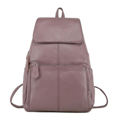 ZENCY Backpack Natural Soft Real Leather Backpacks Genuine First Layer Cow Leather Top Layer Cowhide Women School Bags Girls Hot