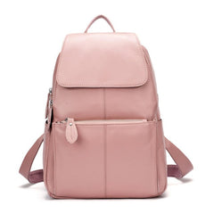 ZENCY Backpack Natural Soft Real Leather Backpacks Genuine First Layer Cow Leather Top Layer Cowhide Women School Bags Girls Hot