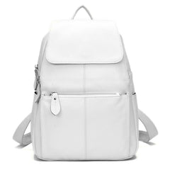 ZENCY Backpack Natural Soft Real Leather Backpacks Genuine First Layer Cow Leather Top Layer Cowhide Women School Bags Girls Hot