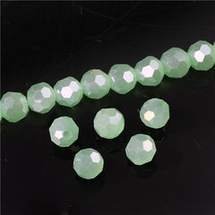 3 4 6 8 mm Czech AB Color Glass Beads Round with Hole Faceted Crystal Beads for Jewelry Making Handmade Supply 100pcs Lot Z174