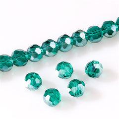 3 4 6 8 mm Czech AB Color Glass Beads Round with Hole Faceted Crystal Beads for Jewelry Making Handmade Supply 100pcs Lot Z174