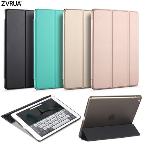 Case for New iPad 9.7 inch 2017, ZVRUA YiPPee Color PU Smart Cover Case Magnet wake up sleep For New iPad 2017 model A1822 A1823