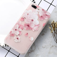 KISSCASE Flower Patterned Case For iPhone 6 6s 7 Plus Cover Soft Silicone Floral Protect Cover For iPhone 7 7 Plus Phone Cases