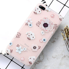 KISSCASE Flower Patterned Case For iPhone 6 6s 7 Plus Cover Soft Silicone Floral Protect Cover For iPhone 7 7 Plus Phone Cases