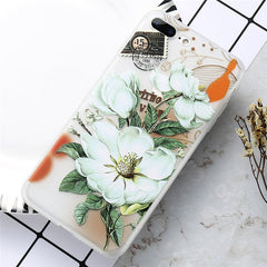 KISSCASE Flower Patterned Case For iPhone 6 6s 7 Plus Cover Soft Silicone Floral Protect Cover For iPhone 7 7 Plus Phone Cases