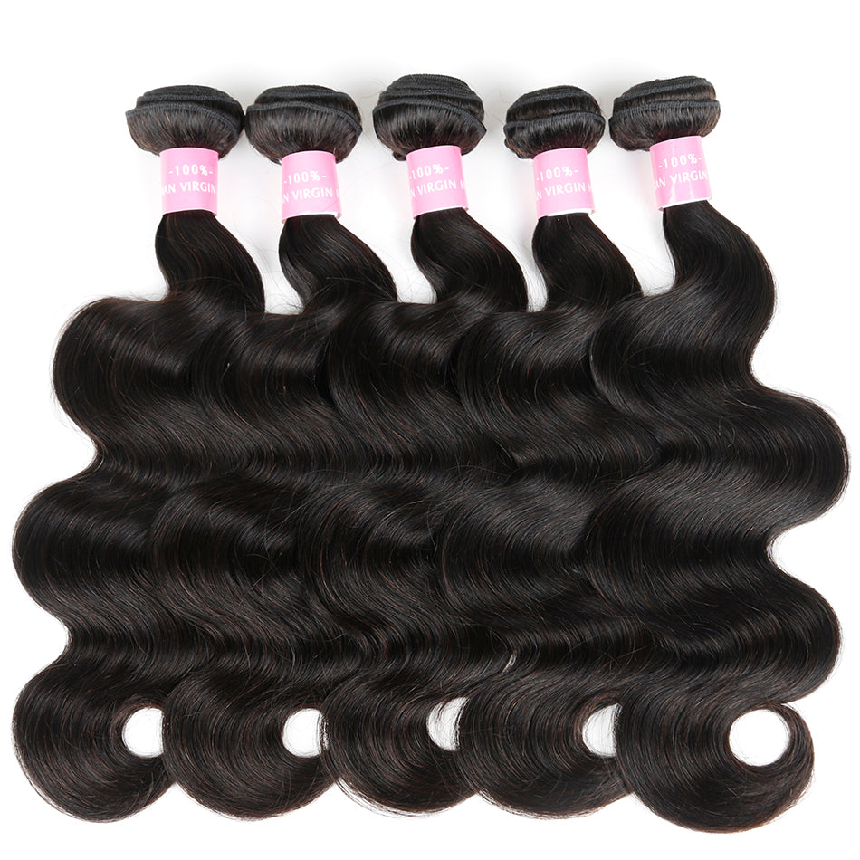 Body Wave Brazilian Virgin Hair 100%Human Hair Weave Bundles Hair Weaving Extensions Natural Color 8-28Inch Free Ship ShuangYa