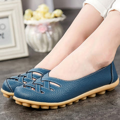 Women's shoes Pig Leather Flat with Superstar Big size 34-44 Oxford shoes women loafers 2017 Casual shoe Summer shoes cheap