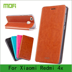 Mofi Case For Xiaomi Redmi 4X Case Book Flip Style High Quality Mobile Phone Cases For Redmi 4X Stand Cover