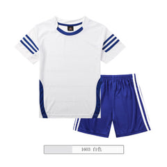 New Quick-drying fabric Football Suits Kids Soccer Uniform 2017 Summer Wear Short-sleeved Shirt Boy Set Children's Clothing Set