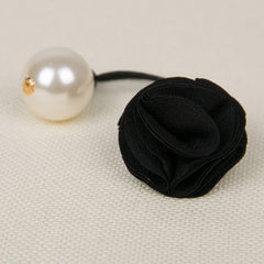 3 pcs Korea Hair Ring Women Girl Fashion Flower Rose Pearl Hair Tie Head Ornaments Hair Band Hair Accessories