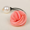 3 pcs Korea Hair Ring Women Girl Fashion Flower Rose Pearl Hair Tie Head Ornaments Hair Band Hair Accessories