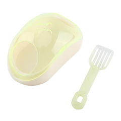 Cute Transparent Plastic Pet Hamster Mouse Bathroom Bath Sand Sauna Toilet Potty Box With Shovel Hamster Gerbil Rodent Mice Cage