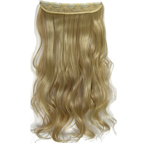 TOPREETY Heat Resistant B5 Synthetic Hair Fiber 22" 55cm 120gr Wavy 5 clips on clip in Hair Extension 40 Colors Available