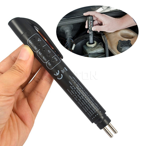 Car Detector Brake Fluid Tester Pen 5 LED Auto Vehicle Automotive Testing Tool Diagnostic Tools Electronic Pen For DOT3/DOT4